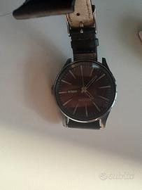 Orologio Nixon Sentry Pelle Marrone Nero