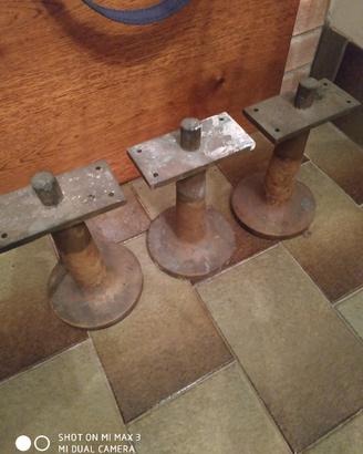 piedi in ottone pieno acciaio e rame