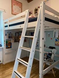 Letto soppalco bianco Ikea
