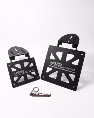Portatarga pieghevole 50/125 in 3D