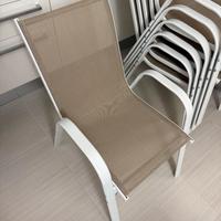 Salotto da giardino 6 posti con sedie e tavolo