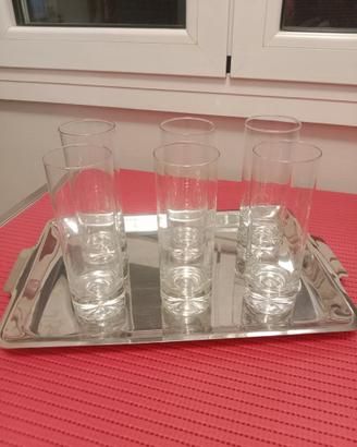 SERVIZIO DA 6 BICCHIERI WHISKY IN CRISTALLO
