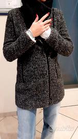 Cappottino midi effetto boucle'tg 40 camaieu 