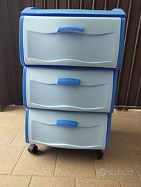 Mobiletto cassettiera in plastica 