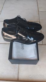 Melluso in pelle nera U0882D
