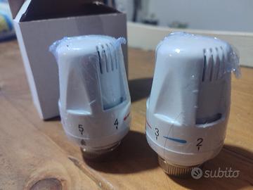 COPPIA (2x) Teste Termostatiche Nuove per Valvole 