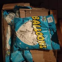 500 palloncini grande formato colore bianco