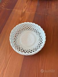 Cestino in ceramica bianca Mulino Bianco.
