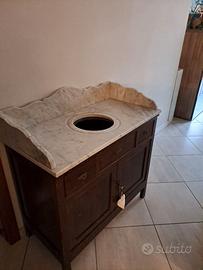 Mobile Bagno Vintage con marmo di carrara