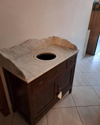 Mobile Bagno Vintage con marmo di carrara