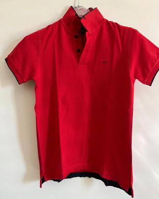 Polo rossa per bambini 8 anni