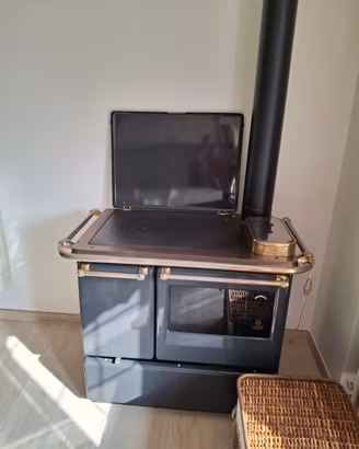 Stufa a legna con forno