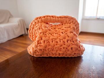 Borsa Pochette clutch fatta a mano uncinetto