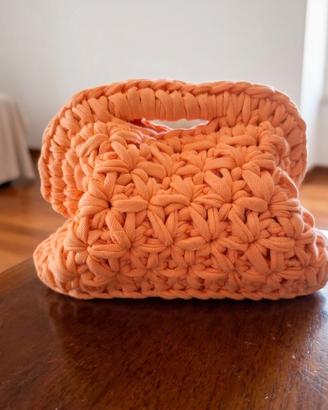 Borsa Pochette clutch fatta a mano uncinetto