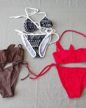 Lotto 3 bikini fascia/triangolo tg 1° Golden Lady