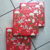 Lotto 3 scatole pieghevoli natalizie L'Occitane