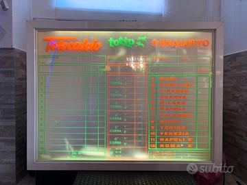 Insegna luminosa totocalcio totip enalotto