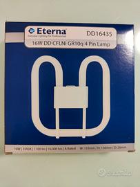 4 lampade CFL 16w 4pin 3500k 1100 lumen