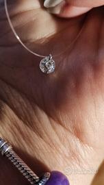 punto luce in diamante Moissanite 