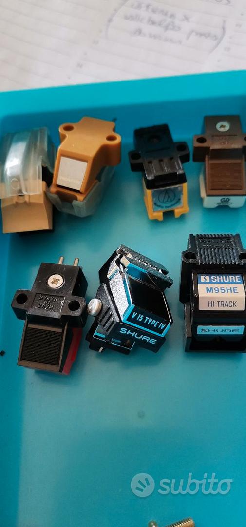 Headshell with cartridge and stylus for Hitachi HT 65S, HT 67, HT 68, HT M50