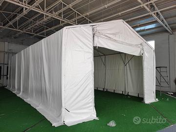 Tendostruttura 6x12m Completa ZINCATO/PVC -- H4.3m