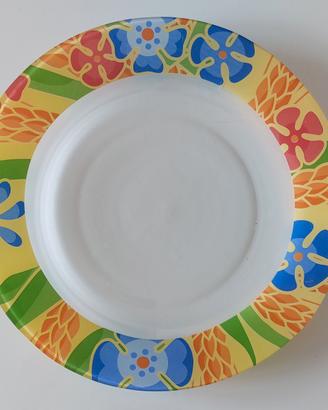 Piatto vetro colorato
