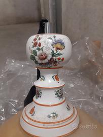 LAMPADARIO DECORATO IN PORCELLANA 