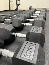 Set Completo Manubri Diamond Hex 7,5–30kg