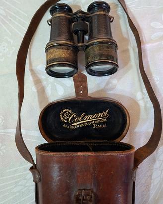 Binocolo Militare/da Campo Francese Antico Colmont