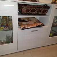  credenza soggiorno rovere bianco L180