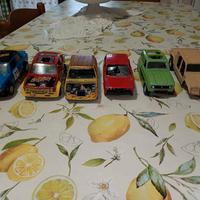 LOTTO DI 6 MODELLINI BURAGO/POLISTIL FIAT 131 