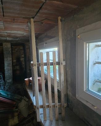 slittino  vintage legno