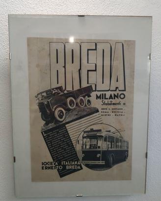Pubblicità epoca Breda Milano