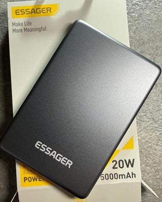 Power Bank ESSAGER Magnetico Ricarica Rapida 5000