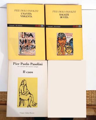 3 libri di Pier Paolo Pasolini
