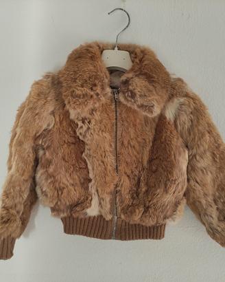 Bomber pelliccia bimbo vintage anni 80 – 3/4 anni