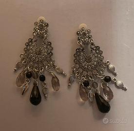 Orecchini a Clip - Chandelier con Cristalli