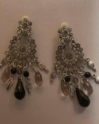 Orecchini a Clip - Chandelier con Cristalli
