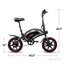 BICI ELETTRICA DYU 350W 36V PRO CON PEDALI