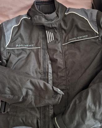 Giacca moto con protezioni, unisex, S