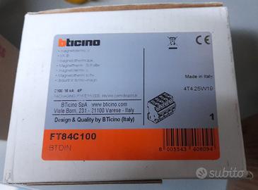 Interruttore magnetotermico FT84C100