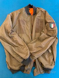 Giubbotto vintage bomber verde