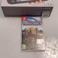 Nintendo switch lite nero e gioco  Minecraft 