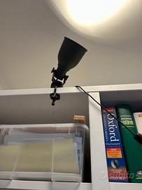 2 faretti da parete/morsetto Ikea Hektar