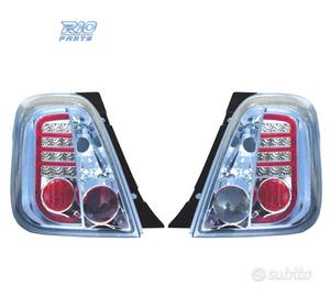 FANALI FIAT 500 07- LED FONDO CROMATO