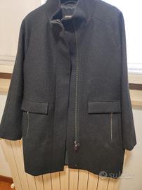 Cappotto corto donna Mango grigio scuro