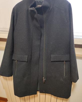 Cappotto corto donna Mango grigio scuro