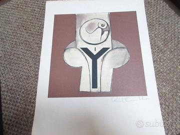 PIETRO CASCELLA fotolitografia lettera " Y "