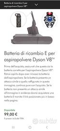 Batteria E _Originale _ aspirapolvere Dayson V8