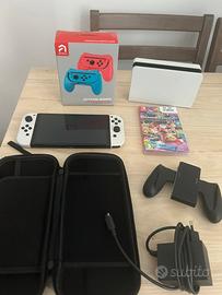 Nintendo switch + mario kart Deluxe 8 + accessori